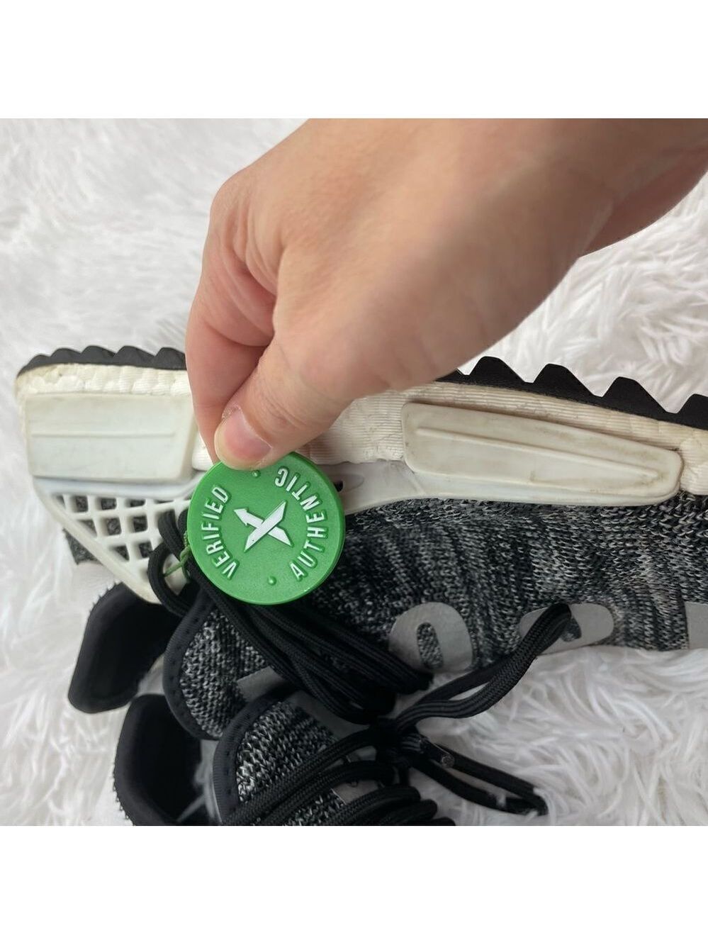 Adidas x Pharrell Williams Human Race NMD TR "Oreo" Sneakers - Picture 13 of 14